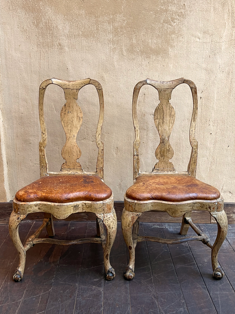 Pair Rococo Chairs